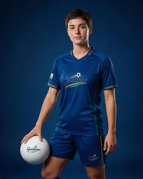 Portrait of Eleni Antoniou, a fictional Goaliano Club character
